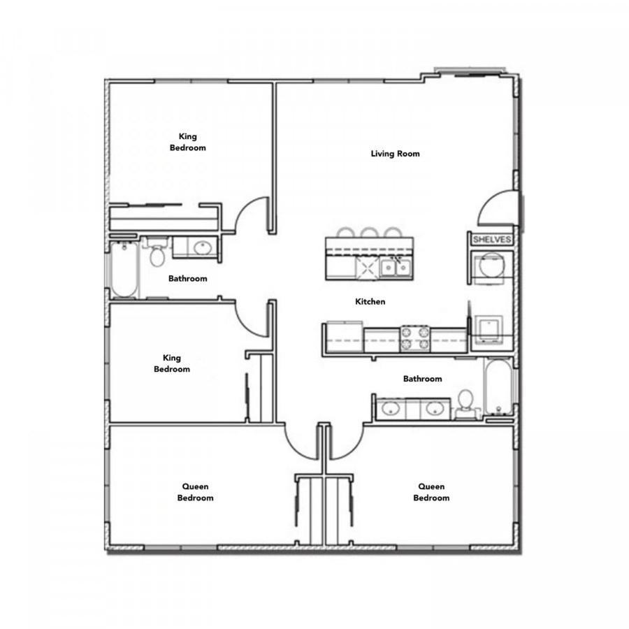 Stylish 4Br With Smart Tv And Free Garage Parking Apartment Austin Bagian luar foto